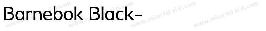 Barnebok Black字体转换